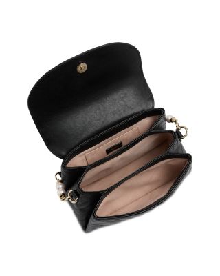 Avenue Curve Leather Top Handle Bag