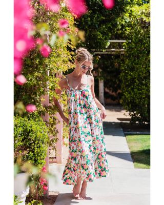 x PJ Salvage Floral Midi Dress Swim Cover Up