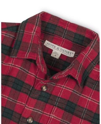  Unisex Organic Long Sleeve Flannel Button Down Shirt