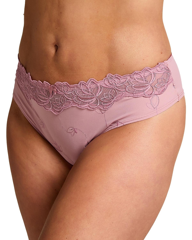 Hunkemoller Brazilian Diva Thong Shorts In Purple