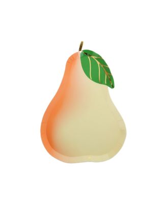 Le Dinner Pear Paper Dessert Plates, Set of 8