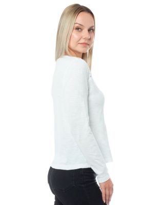 Mixed Media Lace Inset Tee