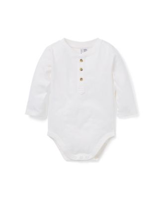 Janie and Jack Boys' Henley Bodysuit - Baby