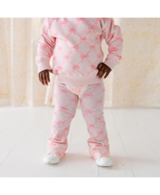 Girls&#39; Bow Trellis Sweatshirt - Baby, Little Kid