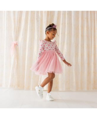 Girls&#39; Princess Coquette Long Sleeve Tutu Dress - Little Kid, Big Kid