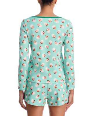 Ellie Shortie Pajama Set in Santa Baby