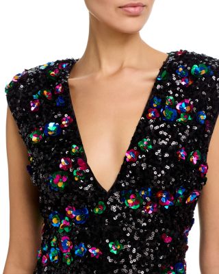 Lacey Sequined Mini Dress