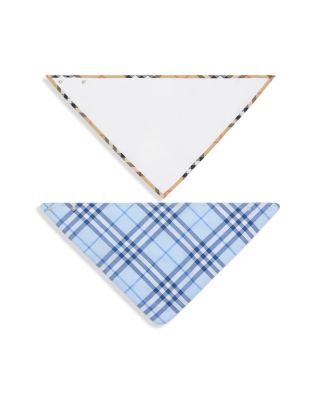 Unisex Check Cotton Two Piece Bib Set - Baby