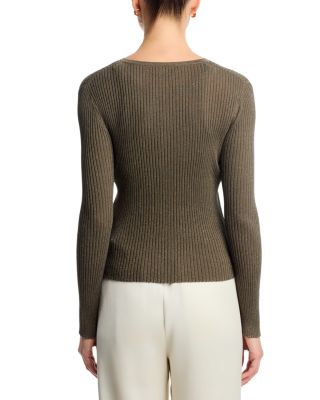 Blake Rib Crew Cardigan