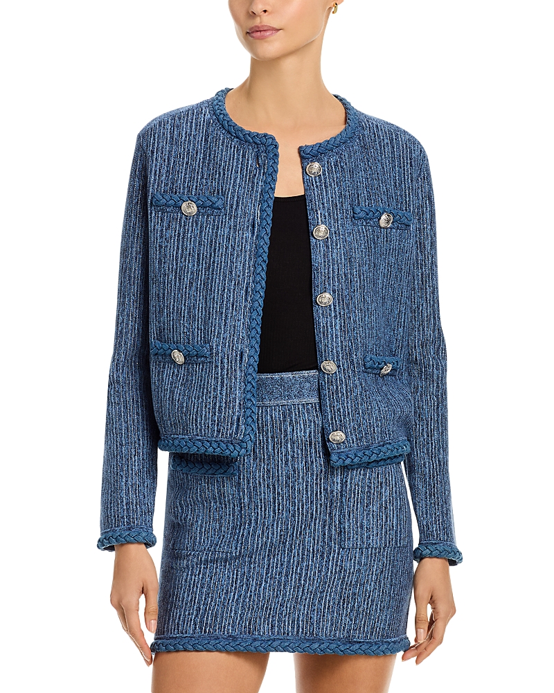 Milly Shayne Jacket In Blue