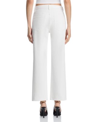 The 009 High Rise Cropped Flare Jeans in White