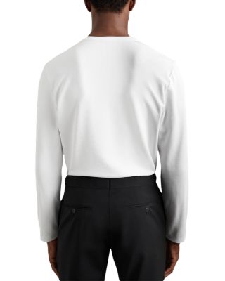 Carmello Long Sleeved Texture Grandad Polo