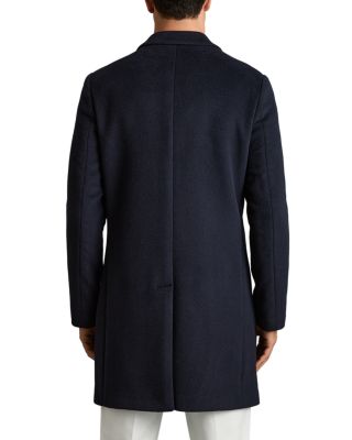 Gable Long Sleeved Single Breasted Wool Blend Overcoat