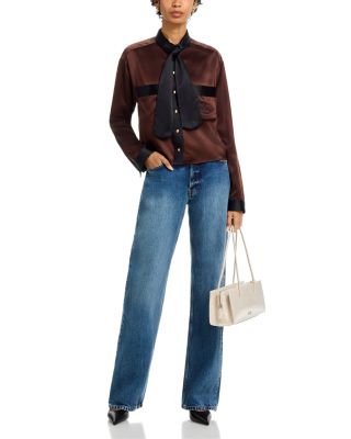 The Ritz Feminine Silk Blouse