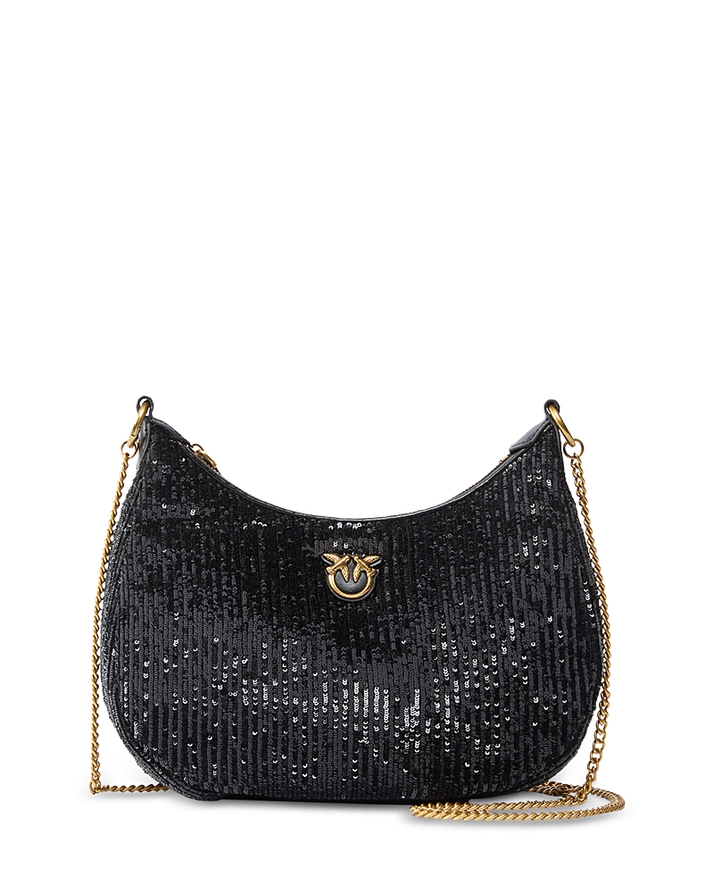 Pinko Half Moon Sequin Crossbody