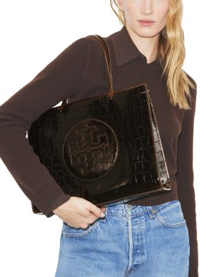 Ella Croc Embossed Small Tote