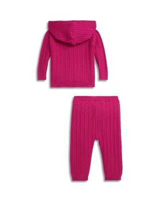 Girls' Mini Cable Full Zip Hoodie & Pant Set - Baby