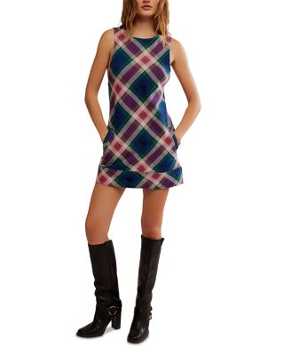 Carven Plaid Mini Dress