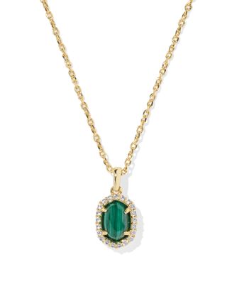 Daphne Pav&eacute; & Stone Pendant Necklace, 16-19" 