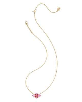 Abbie Stone Cluster Pendant Necklace, 19-22"