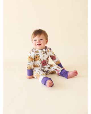 Unisex Peanut Butter Jelly Time Convertible One Piece Jumpsuit Footie - Baby