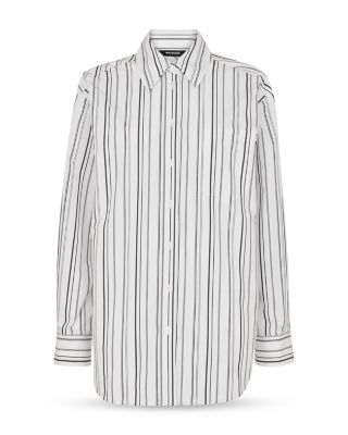 Irregular Stripe Relaxed Shirt