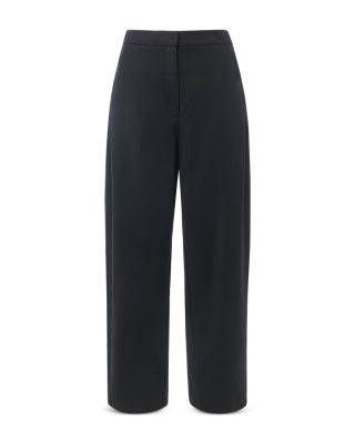 Side Pleat Tapered Trousers