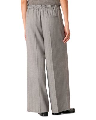 Herringbone Wide Leg Pants 