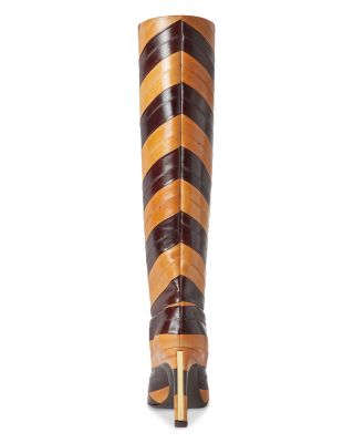 Women's Fendi Arco Two-tone Hagfish Leather Boots