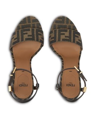 Women's Delfina FF Jacquard High Heel Sandals