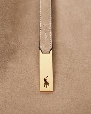 Polo ID Large Suede Shoulder Bag