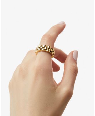 Gold Statement Parker Ring