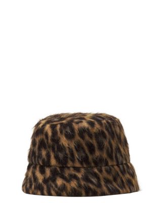 Leopard Print Reversible Bucket Hat