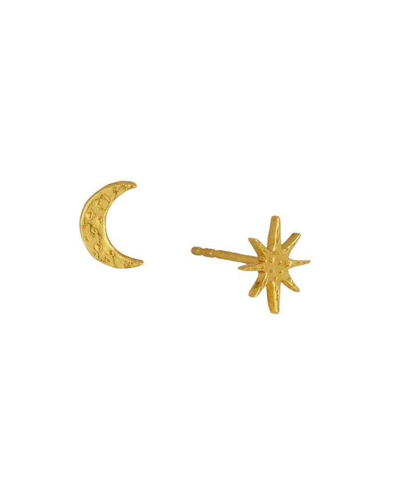 Ottoman Hands Moon and Star Studs