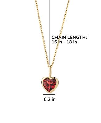 Solid Yellow Gold Heirloom Heart Necklace