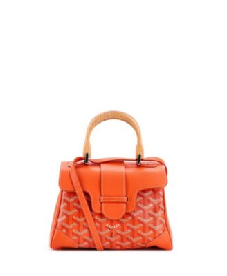  Mini Saigon Top Handle Bag Coated Canvas with Leather