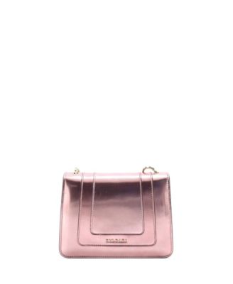  Small Serpenti Forever Square Shoulder Bag Metallic Leather