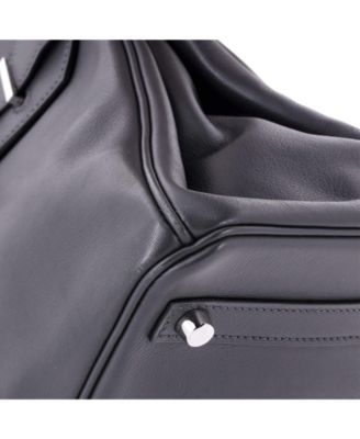 Birkin 30 Handbag Grey Swift with Palladium Hardware