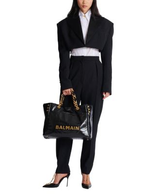 1945 Soft Crackled Leather Tote Bag