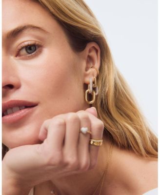  Rox Mini Double Pave Drop Earrings