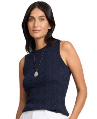  Linen Cable Knit Tank
