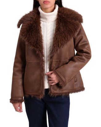 Faux Suede Shearling Jacket main image 0