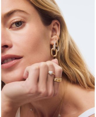  Ash Double Pave Drop Earrings