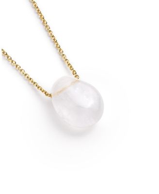  Mini Clear Quartz Pebble Necklace