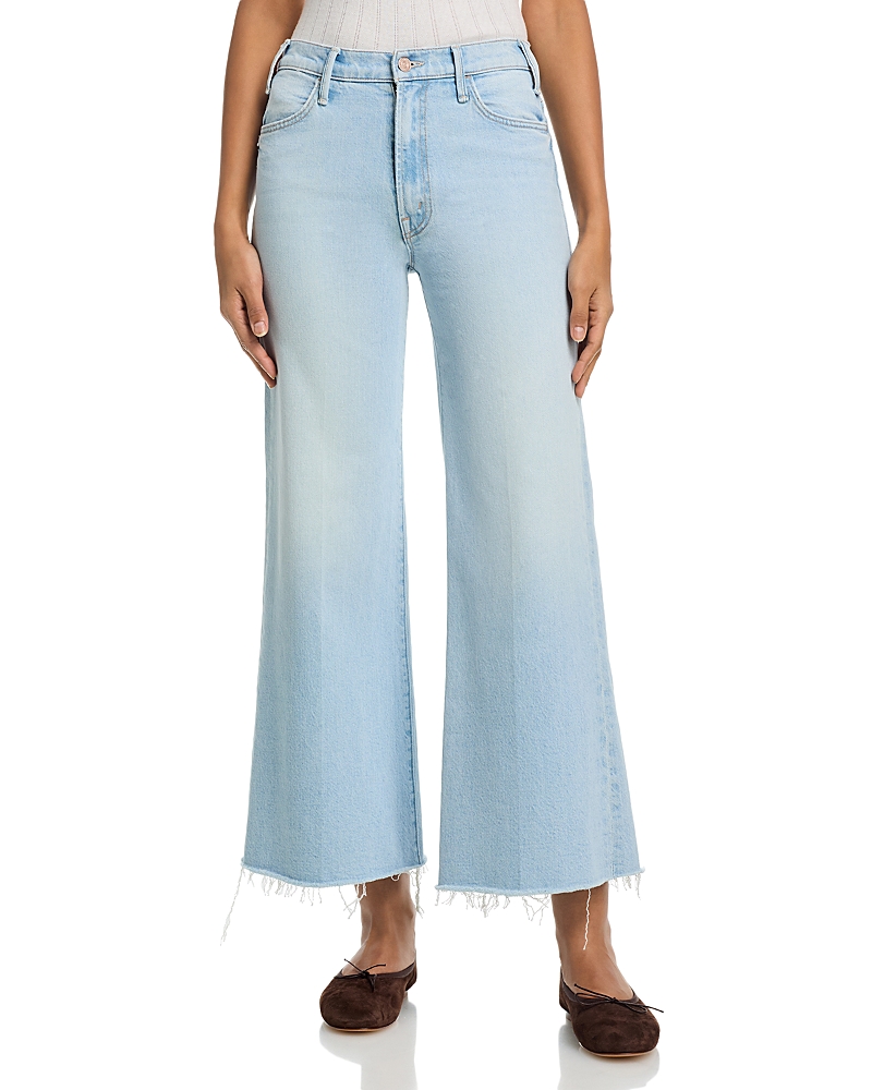 Mother Lil Hustler Roller Skimp Fray Jeans in Bring the Cooler