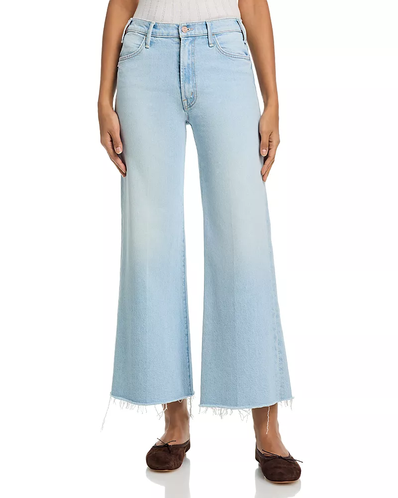 Mother Lil Hustler Roller Skimp Fray Jeans in Bring the Cooler