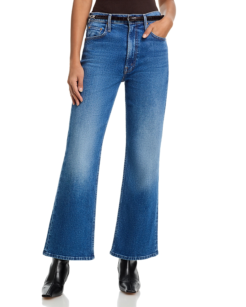 Mother Lil High Rise Flare Jeans in Knick Knack