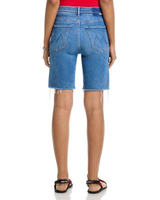 The High Waisted Rider Bermuda Shorts in Float My Boat