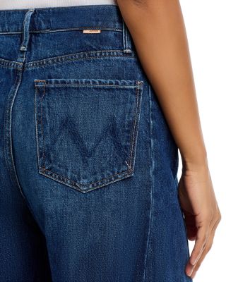 The Halfpipe High Rise Bermuda Fray Jean Shorts in Did You Bring Me Anything