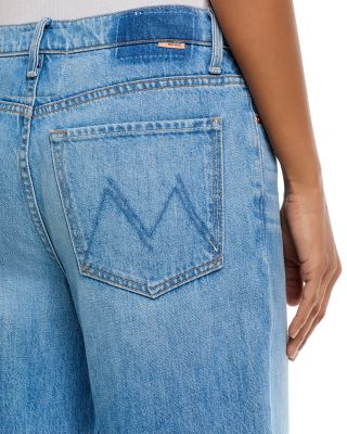 The Rerun Zip Sneak High Rise Wide Jeans in Last Bite